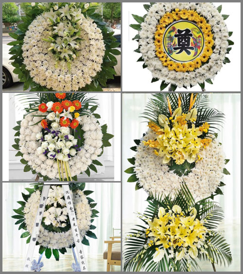 四川成都崇州市济协乡双凤村花圈速递